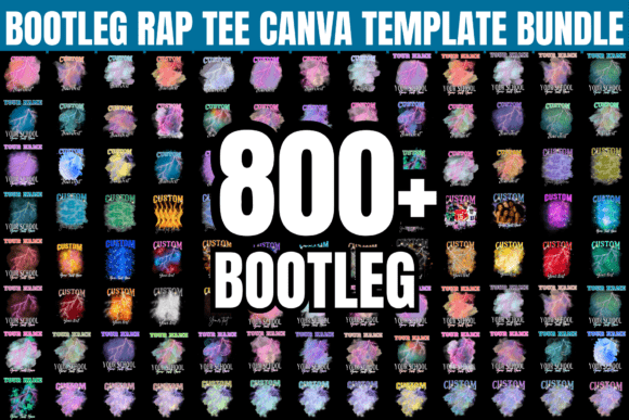 Download 800+ Canva Bootleg Rap Tee Bundle - Premium Bundle