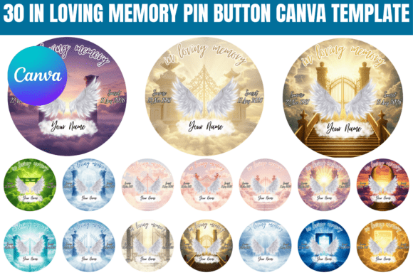 Download 30 in Loving Memory Pin Button Template - Premium Resources
