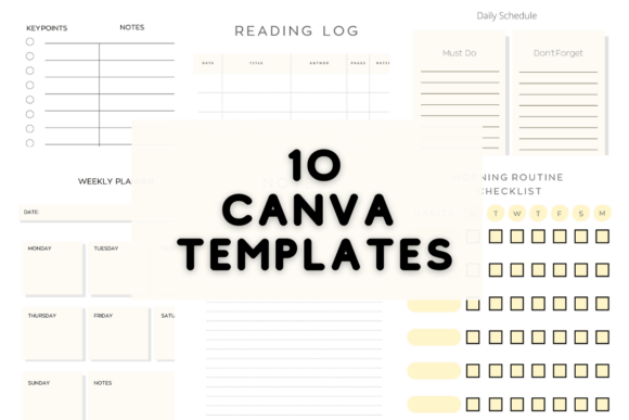 Download Minimalist 10 Editable Canva Templates - Editable canva templates Collection